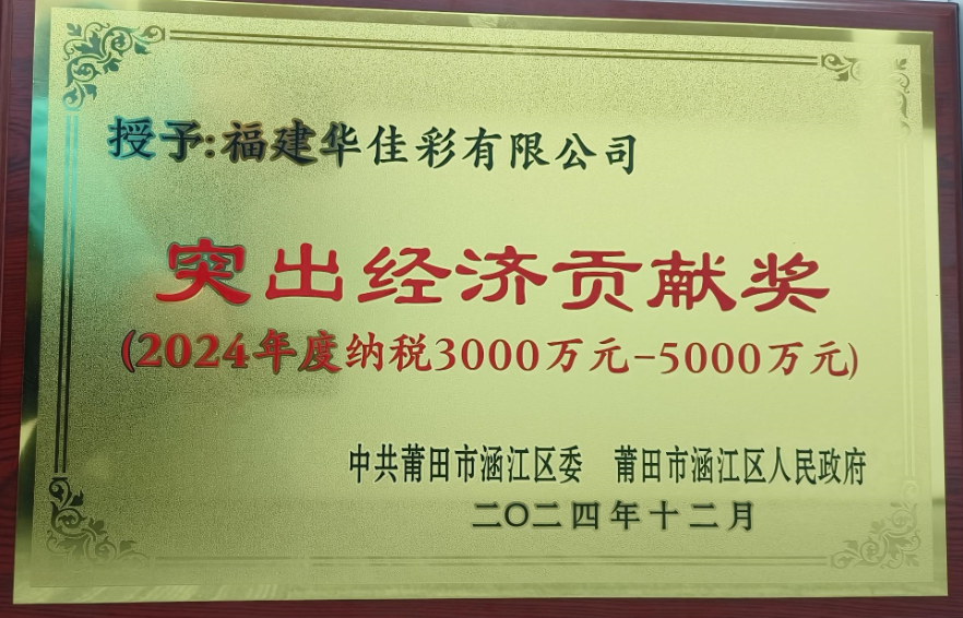 2024年度突出经济贡献奖